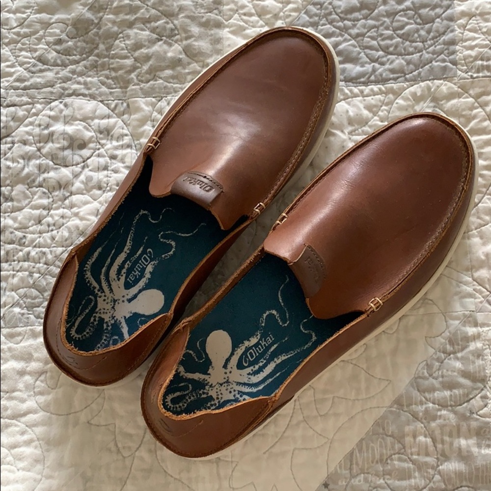 Olukai Nalukai Slip-On in Fox/Bone